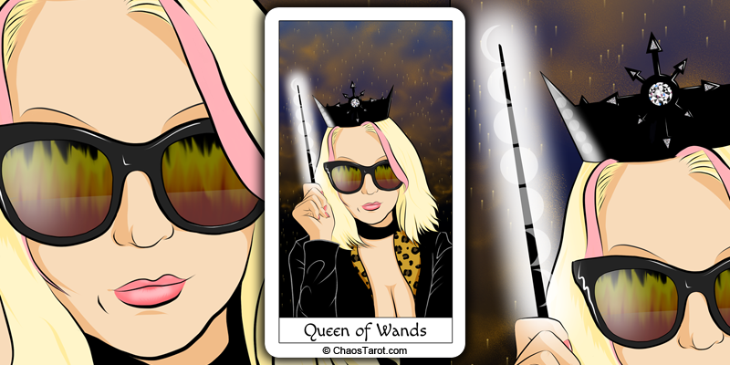 tarot card, queen of wands