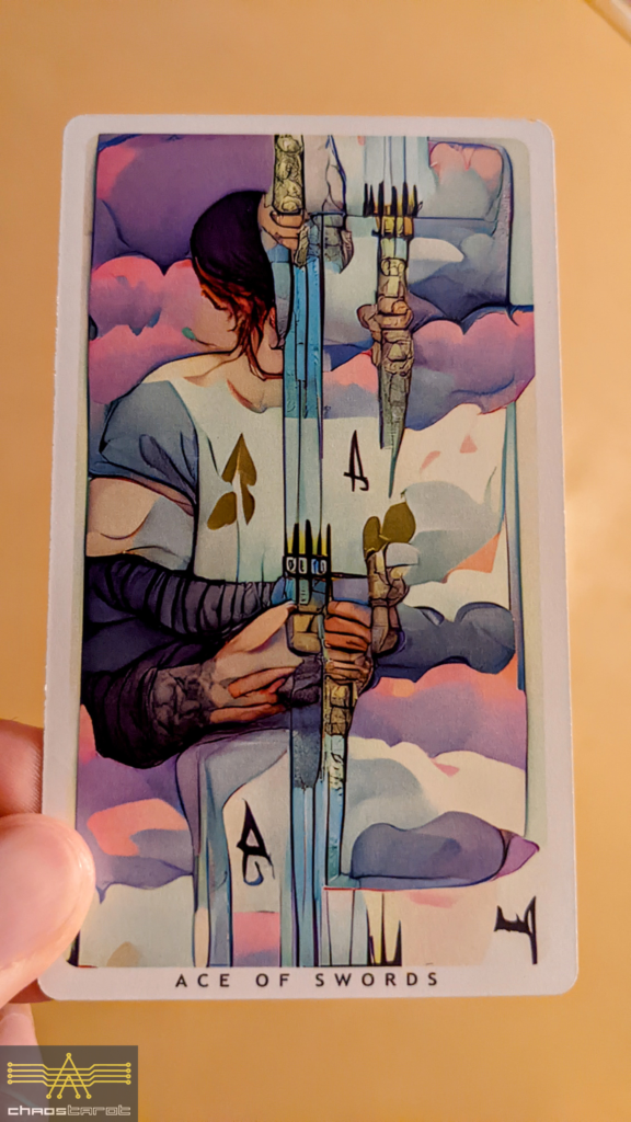 Ace of Swords from the Android Dreams Tarot