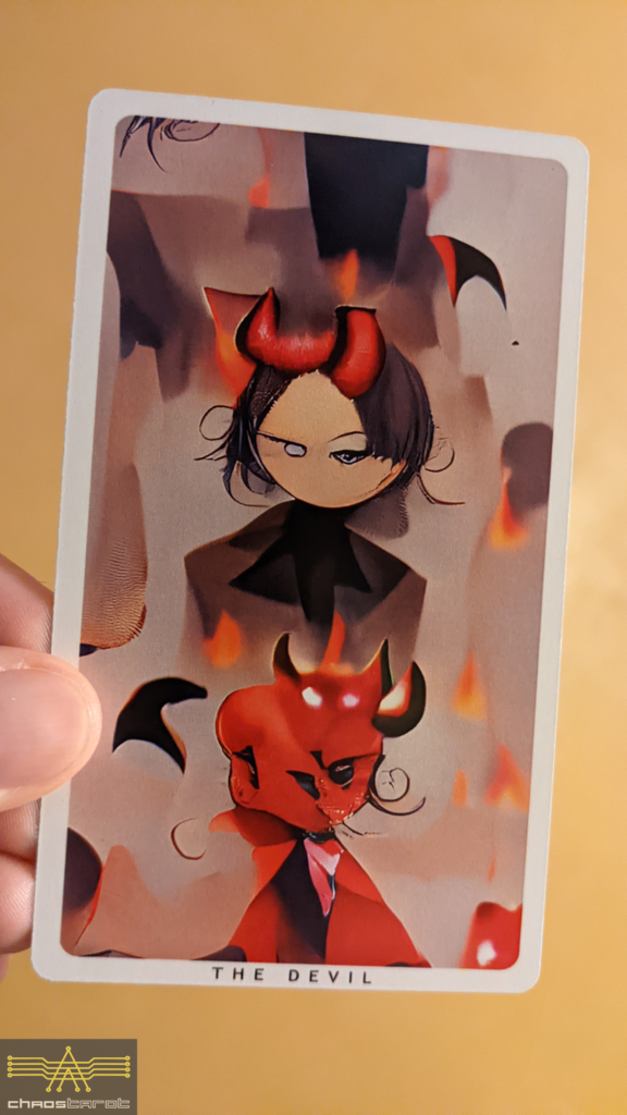 The Devil from the Android Dreams Tarot