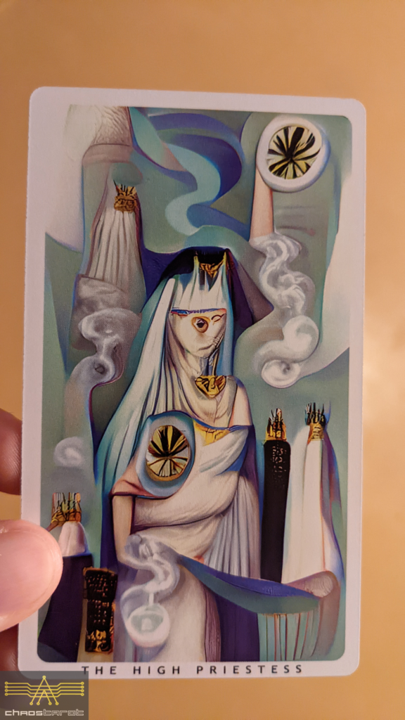 The High Priestess from Android Dreams Tarot