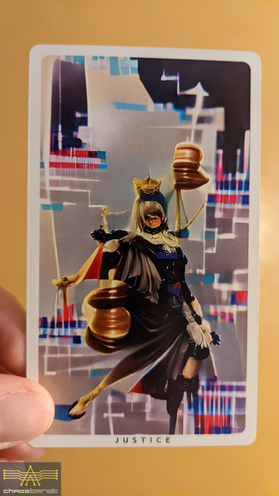 Justice from Android Dreams Tarot
