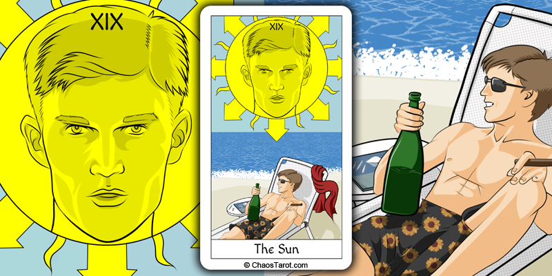 tarot card, the sun